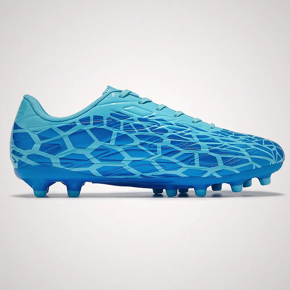 Men's Soccer Cleats Women's Football Shoes Unisex Outdoor Rugby Boots Blue/Li...