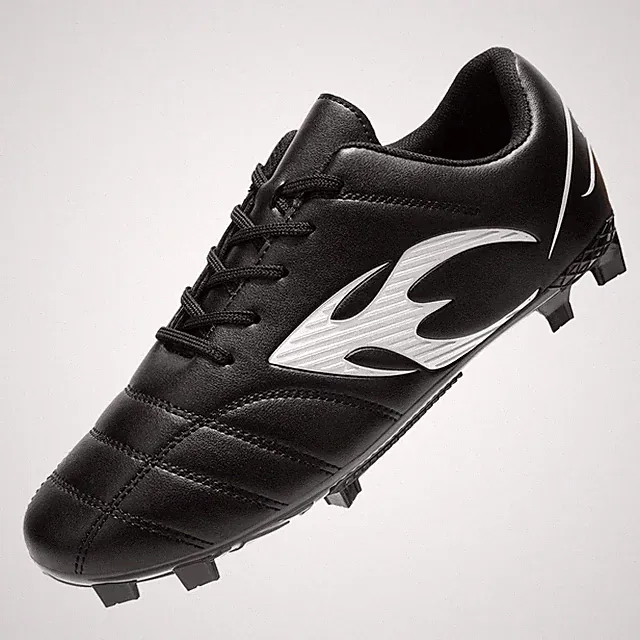 Men's Soccer Shoes Firm Ground High-top Football Cleats FG AG Professional Tr...