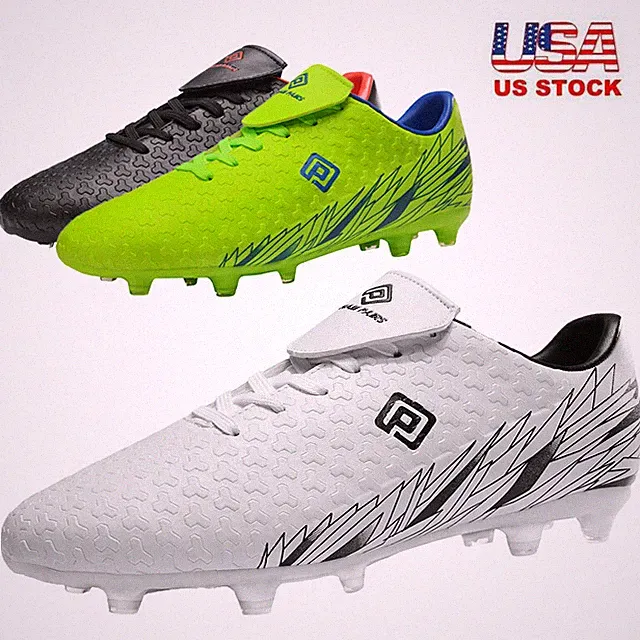 Men's Soccer Shoes Football Shoes Firm Ground Soccer Cleats US Size 6.5-13