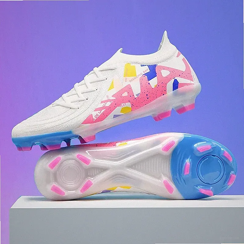 Men’s Soccer Shoes Non-Slip Football Boots Indoor/Outdoor Futsal Cleats
