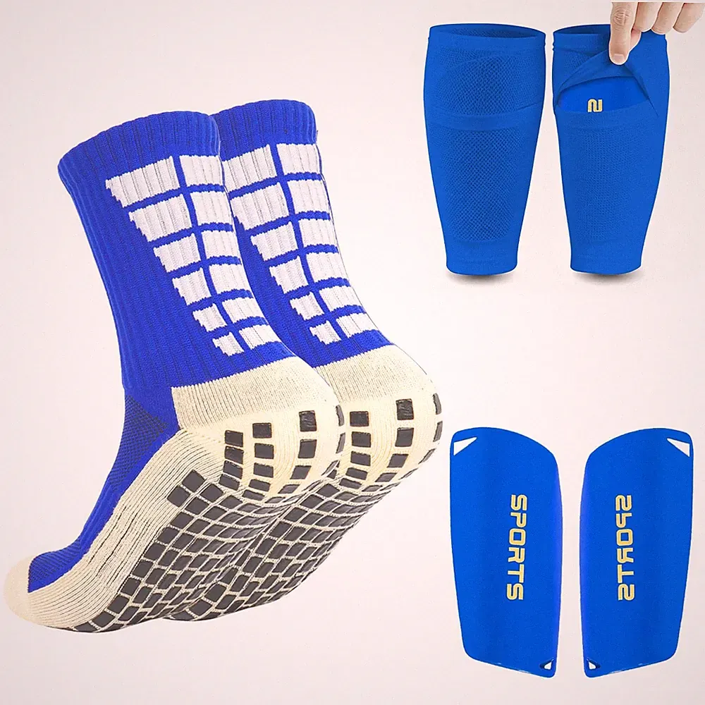Men's Soccer Socks with Shin Guards and Sleeves Grip, Comfort, Performance