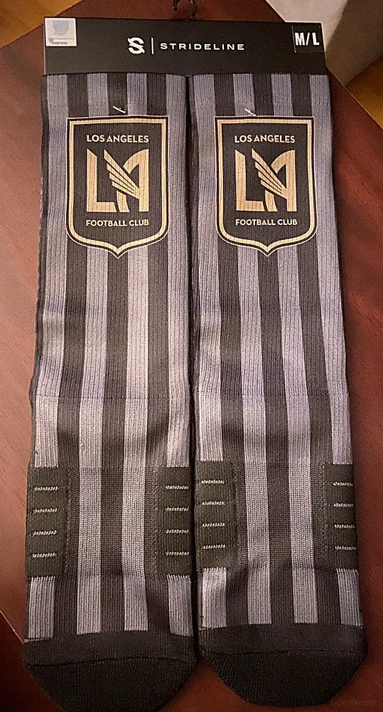 Men's Strideline -MLS -Los Angeles Football Club- Athletic Soccer Crew Socks