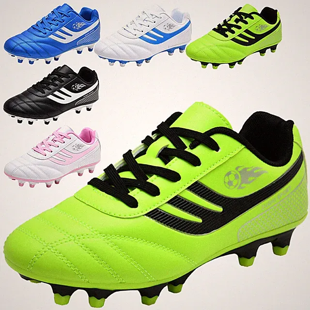 Men's Teens Firm Ground Soccer Cleats Women Athletic Outdoor Football Shoes