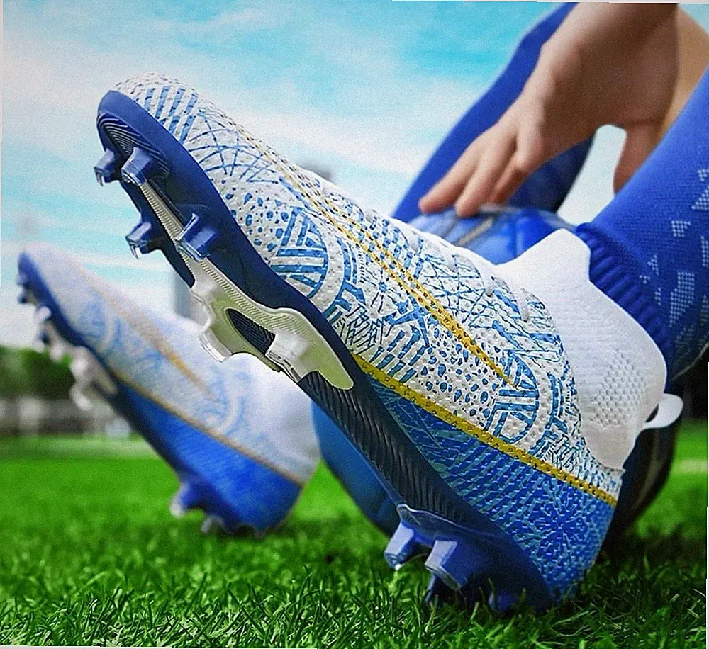 Men's Unbranded Soccer Cleats High-Top Athletic Football Shoes Size US 8 / EU 41