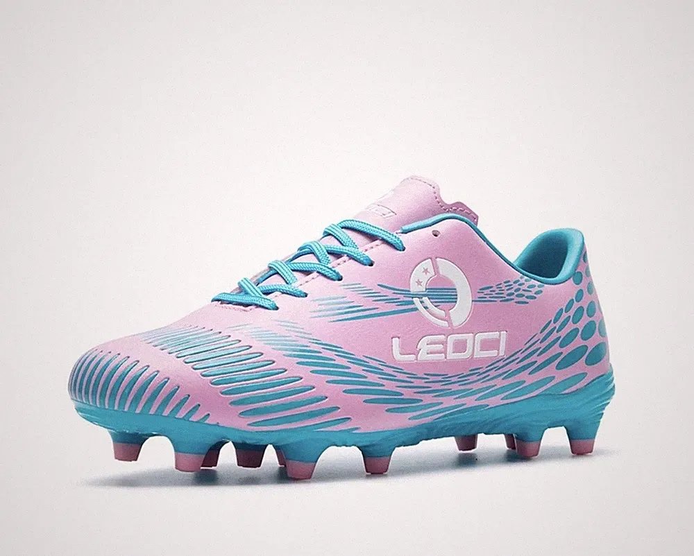 Men's Women's Firm Ground Soccer Cleats Outdoor/Indoor Boys Girls Professiona...