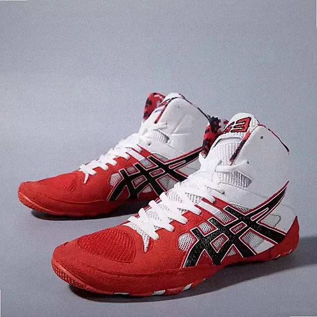Men's Wrestling Boxing Shoes High Top Mesh Anti Slip Training Fighting Boots