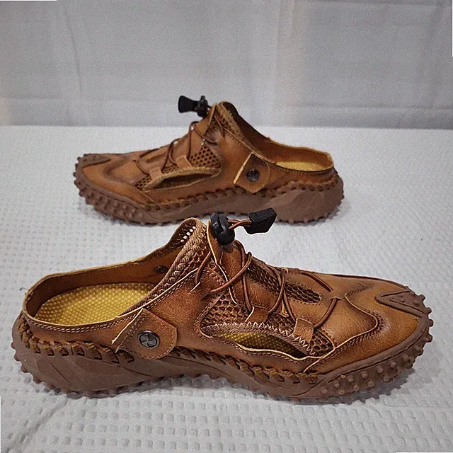 Men size 6 Outdoor Sandals Slides Clogs Water Shoes Casual Flat Beach Footwear