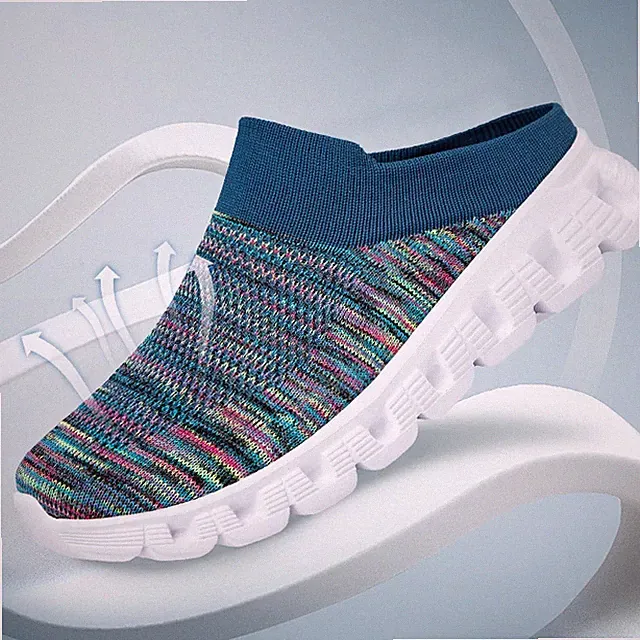 Men Slip on Home Indoor Slippers Women Thick Bottom Loafers Slides Walking Shoes