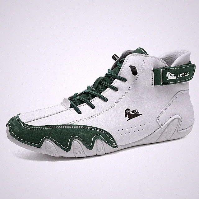 Men Sneakers Fashion Flat Durable Couple Shoes High Top Solid Casual Ankle Boots