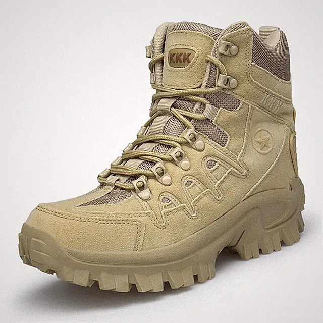 Men Trekking Hiking Boots Wear-Resistant Mountain Walking Outdoor Shoes Sneakers