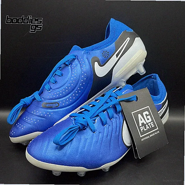 Mens 4.5 / Womens 6 Nike Tiempo Legend 10 Pro AG Soccer Cleats-Blue (DV4334-400)