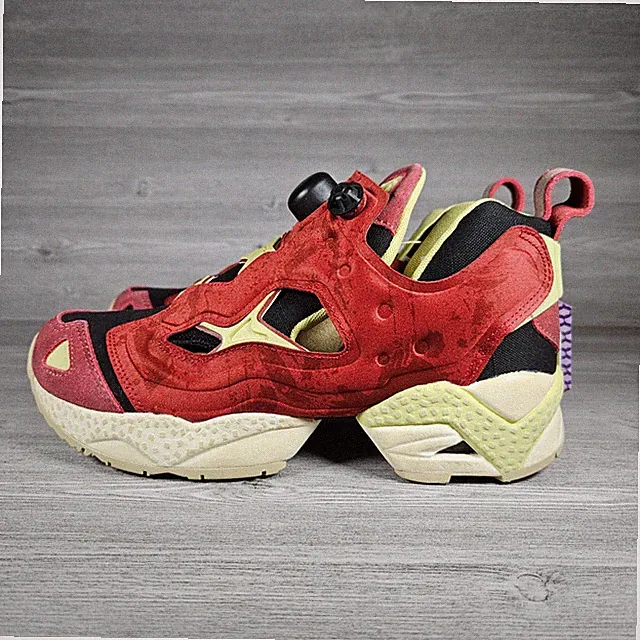 Mens 5.5 US Reebok Street Fighter Instapump Fury Red Black Zangief Slip Pump OG