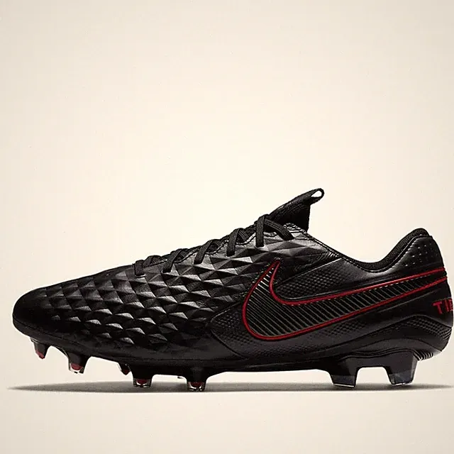 Mens 6.5/WMNS 8 Nike Tiempo Legend 8 Elite FG Black Red Soccer Cleats AT5293-060