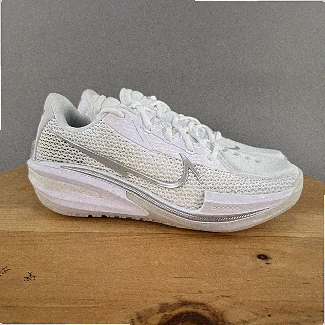 Mens 7 / Womens 8.5 - Nike Air Zoom G.T. Cut Basketball Shoes White Chrome NEW