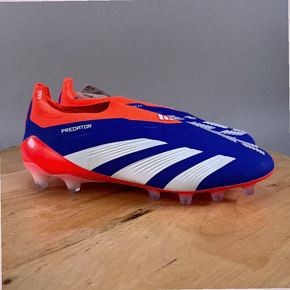 Mens 7 / Womens 8 Adidas Predator Elite LL AG Soccer Cleats Laceless Lucid Blue
