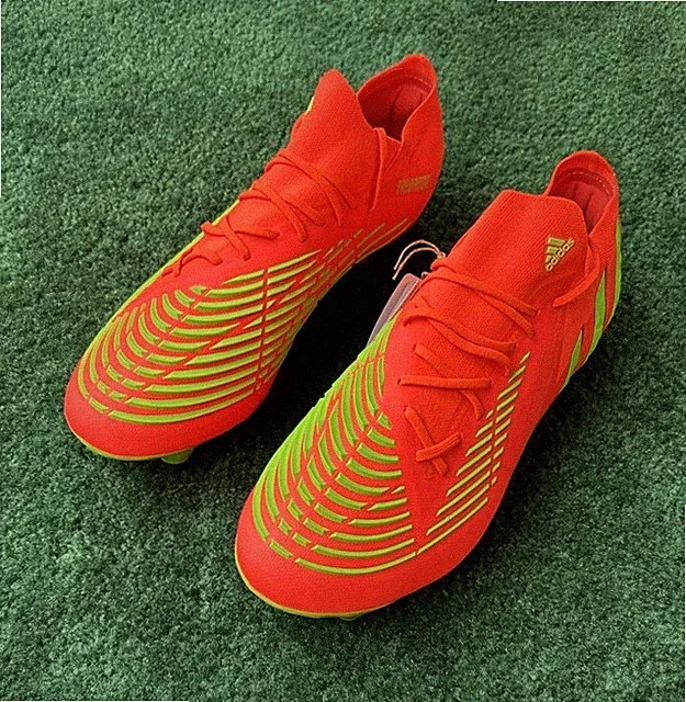 Mens Adidas Predator Edge.1 SG Soccer Cleats Size 11 Solar Orange/Green GW1010