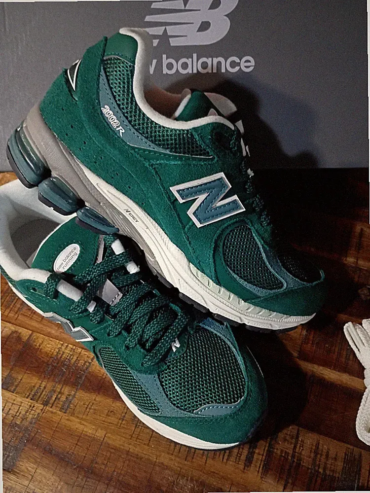 Mens New Balance 2002R Dk Green Suede Run U2002rfk New Sz 6.0