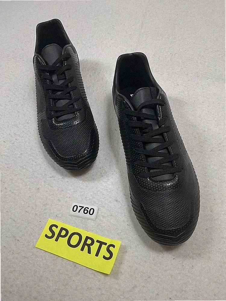 Mens New Dream Pairs Super Flight Lace Up Soccer Cleats Size 13 Black