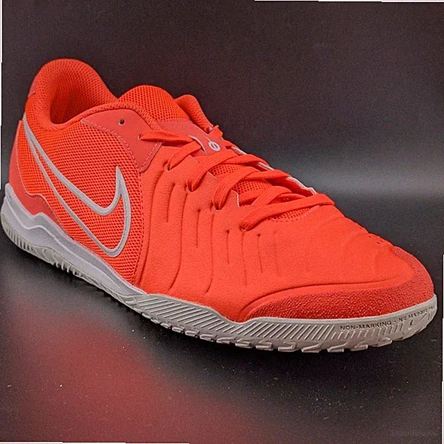 Mens Nike Legend 10 Academy IC Indoor Soccer Shoes Size 11 HOT LAVA/WHITE