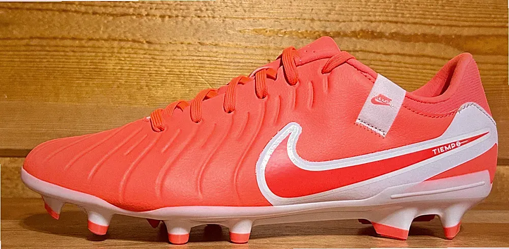 Mens Nike Tiempo Legend 10 Academy FG Soccer Cleats Size 9 HOT LAVA/WHITE