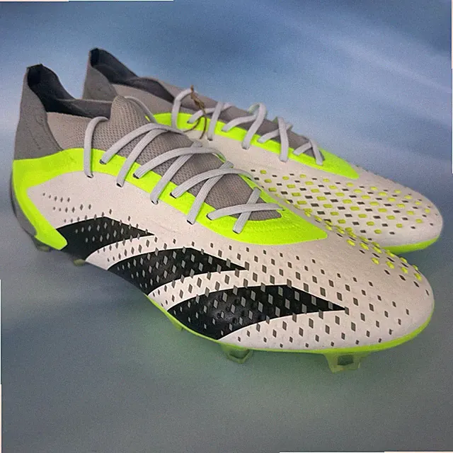 Mens Size 11.5 Adidas Predator Accuracy.1 FG White Volt Soccer Cleat GZ0035