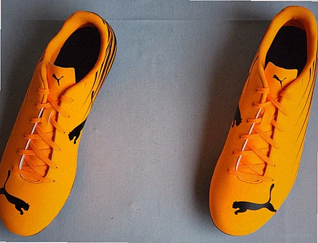 Mens Size 11.5 Orange/Black Puma Attacanto II FG/AG Soccer Cleats 1018493-04