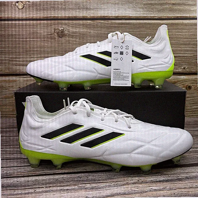 Mens Size 11 Adidas Copa Pure.1 FG Soccer Cleats White Lucid Lemon Cleats HQ8971