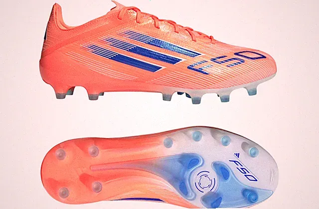 Mens Size 12.5 ADIDAS F50 Elite AG Soccer Cleats Beam Orange Blue JH7637