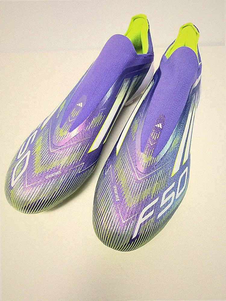 Mens Size 12 Adidas F50 Elite Laceless Firm Ground Soccer Cleats Purple JH7628