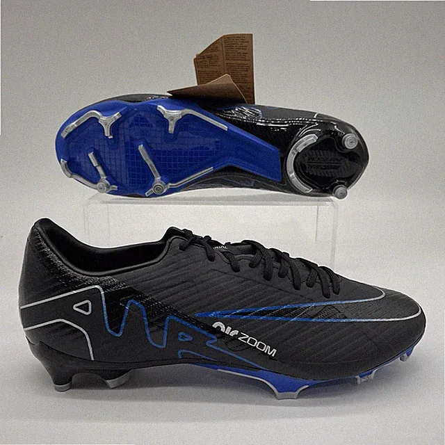 Mens Size 12 Nike Zoom Mercurial Vapor 15 Black Blue Soccer Cleats DJ5631 040