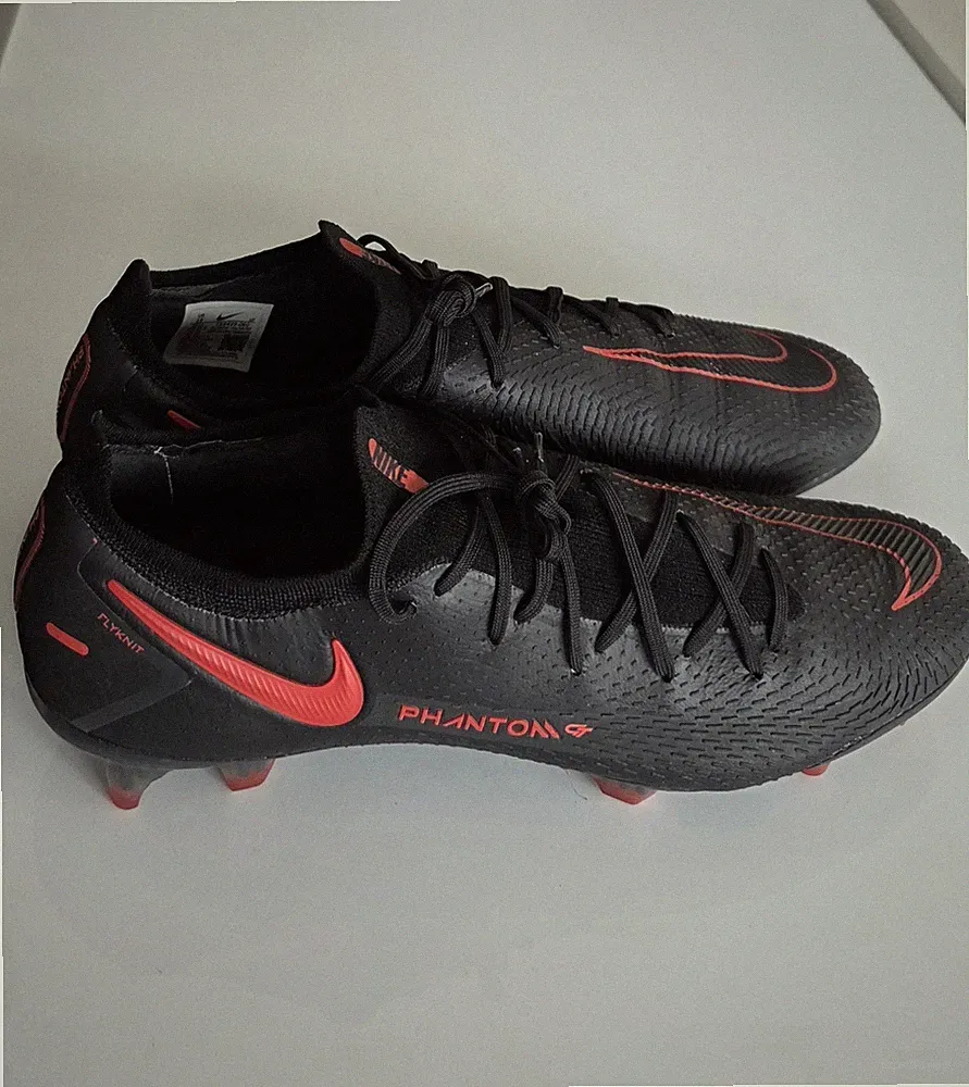 Mens Size 13 Nike Phantom GT Pro FG Soccer Cleats Black/Chile Red US CK8451-060