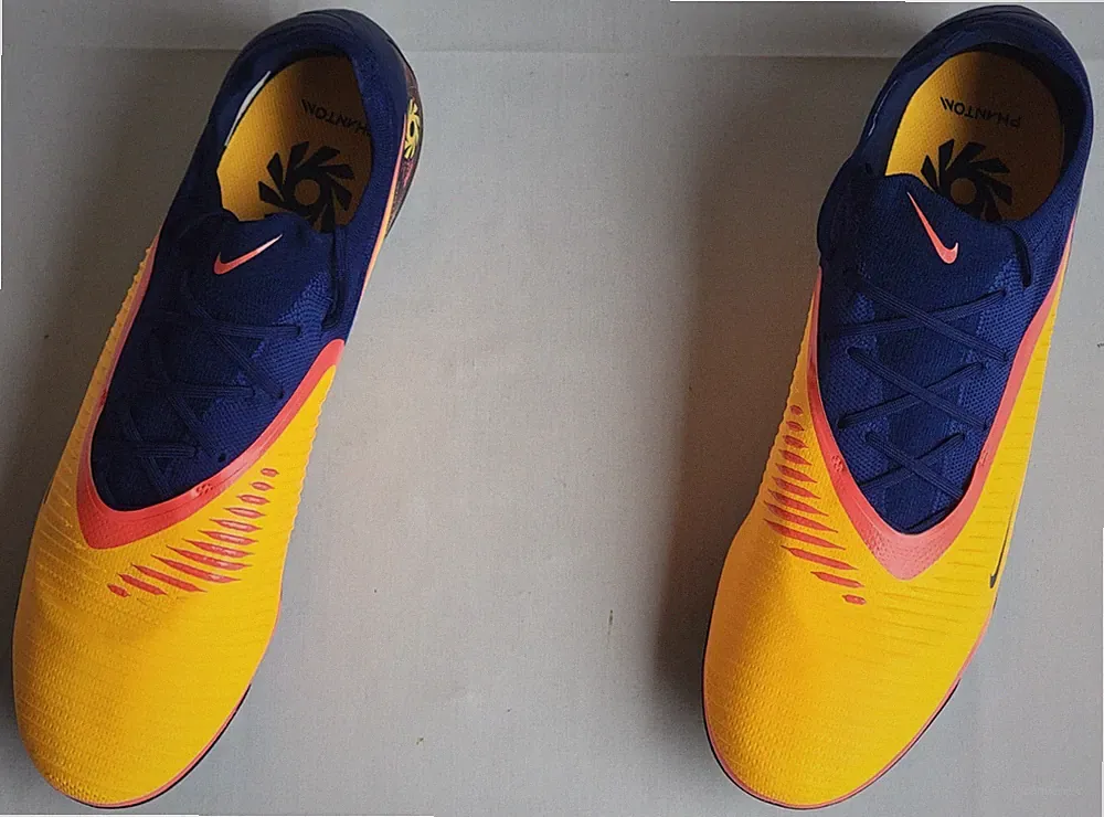 Mens Size 13 Orange/Navy Nike Phantom 6 Low Pro FG Erling Haaland Soccer Cleats