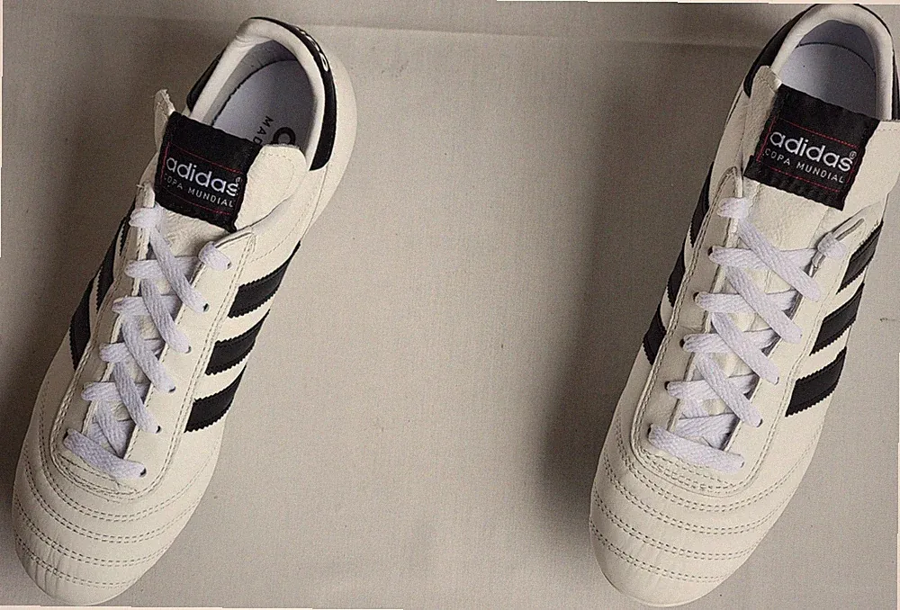 Mens Size 5 White/Black Adidas Copa Mundial FG Leather Soccer Cleats ID4050
