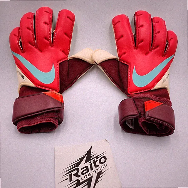 Mens Size 6 Nike Goalkeeper Gloves Vapor Grip 3 Slip-Resistant Red DM4008-660