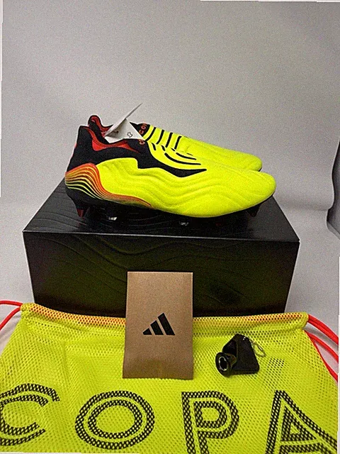Mens Size 8 Adidas Copa Sense+ SG Soft Ground Men Soccer Cleats Yellow GZ1358