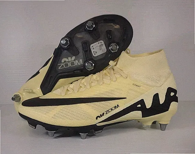 Mens Size 8 Nike Zoom Mercurial Superfly 9 Elite Lemonade SG Pro Soccer Cleats