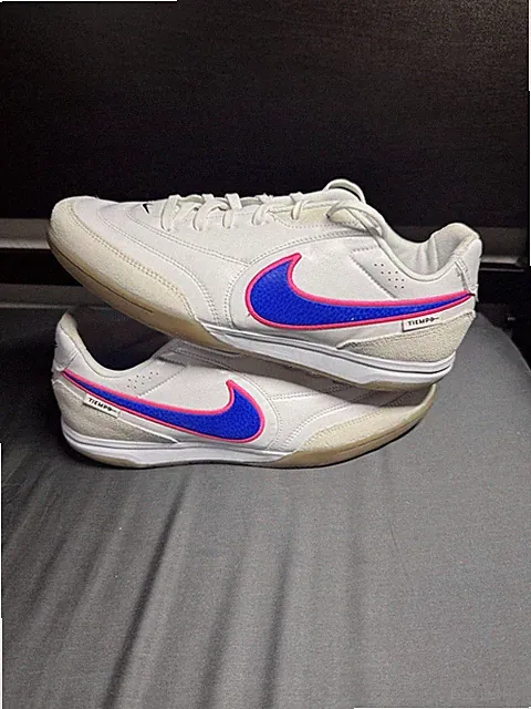 Mens Size 9 | New White Nike Tiempo Streetgato Soccer Shoes Lace Up Low Top