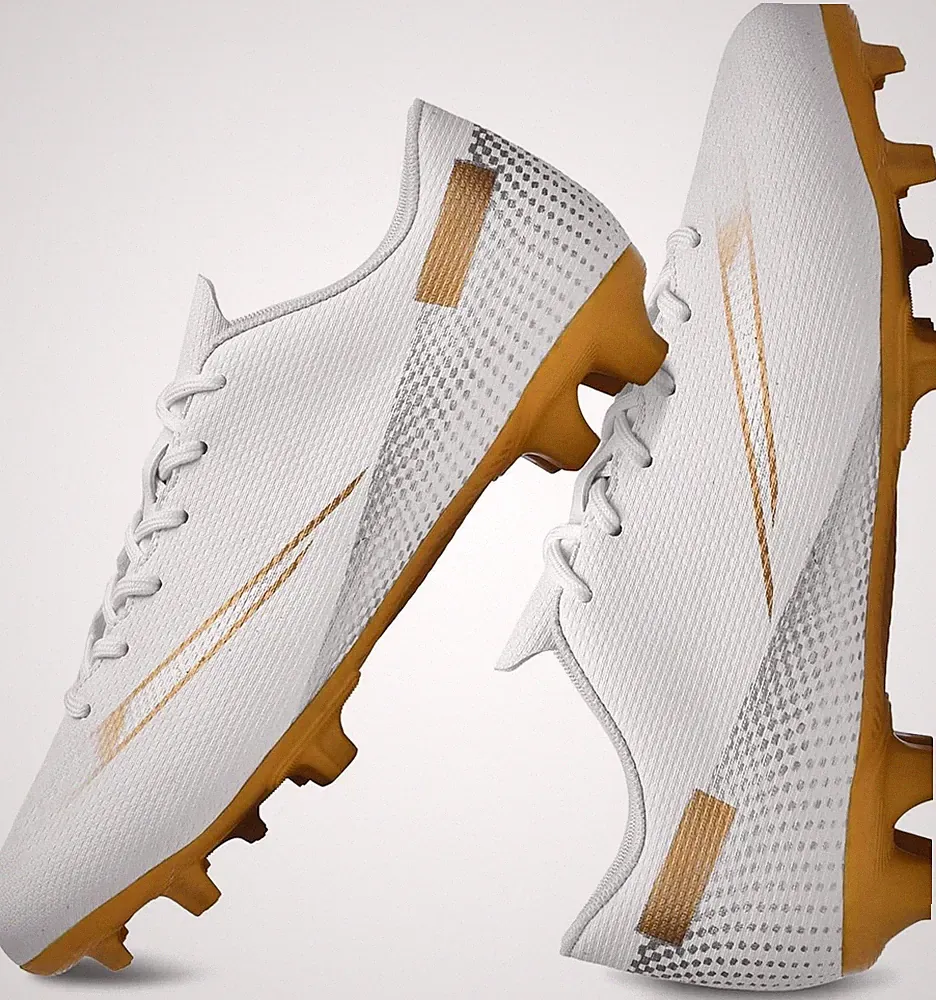 Mens soccer cleats US Size 11.5 Brand New Euro Size 45 White/Gold