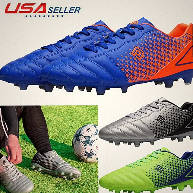 Mens Soccer Shoes Youth Outdoor Football Shoes Firm Ground Soccer Cleats