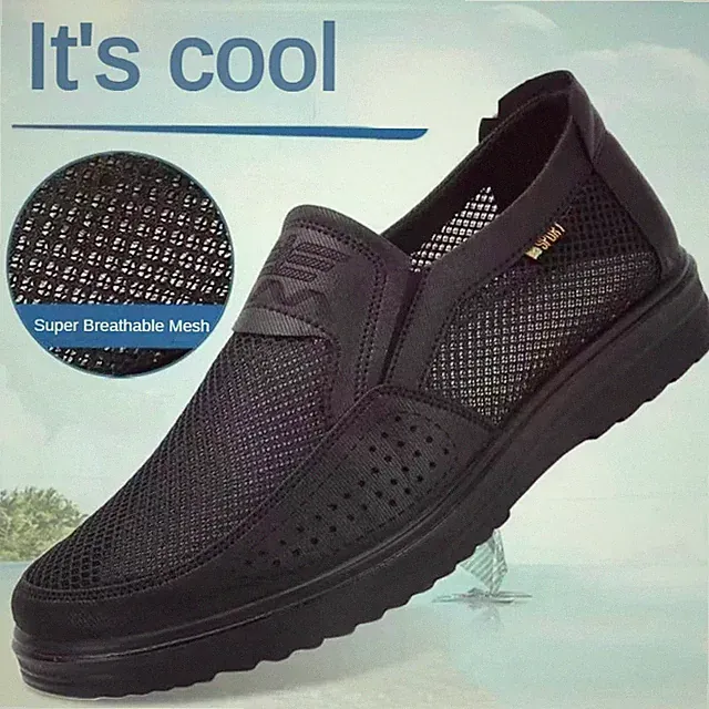 ​Mens Summer Casual Sneakers Mesh Non-slip Moccasins Quick-drying Trekking Shoes
