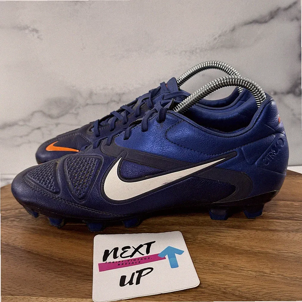 Mens sz 7.5-Nike CTR360 Maestri ll FG Blue Orange Soccer Cleats 429995-414 RARE