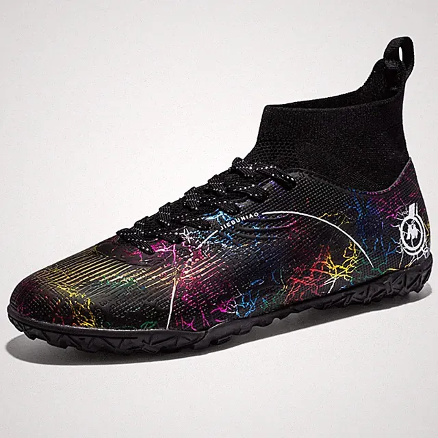 Mens Womens Soccer Cleats Youth Soccer Shoes Football Shoes High-Top Football...
