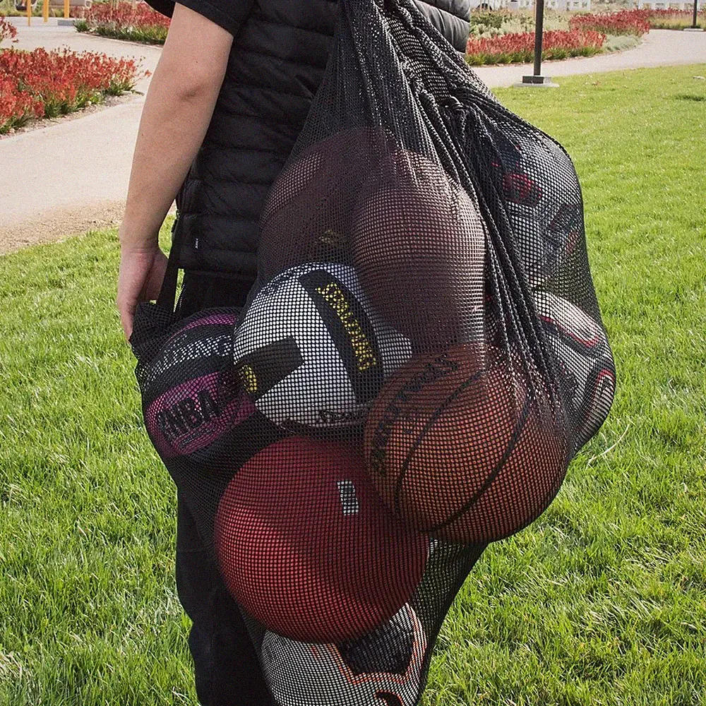 Mesh Nylon Net Bag Ball Storage Mesh For Volleyball Basketball Football Soccer