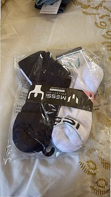 Messi Collection Kids Quarter Socks 6 Pairs Cushioned Cotton Size 4-10