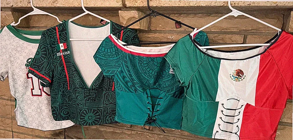 Mexico Jersey Tops for Women