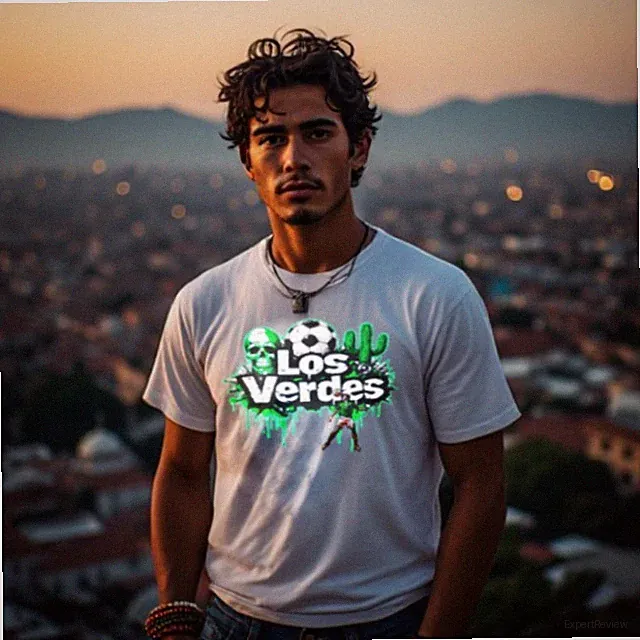 Mexico Soccer Streetwear Tee | Graffiti Skull & Cactus Design | Futbol Fan Gift