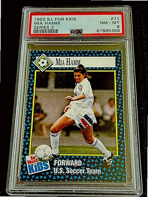 MIA HAMM ROOKIE Sports Illustrated For Kids SI Rare 1992 USA SOCCER USWNT PSA 8