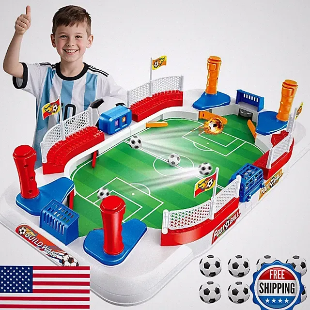 Mini Foosball Table Soccer Game for Kids & Adults - Indoor Tabletop Football Toy