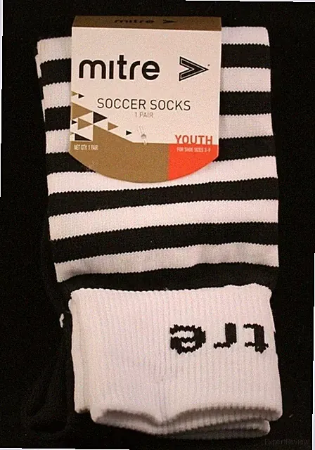 Mitre - Soccer Socks - Size Youth - Shoe Size 3-9 - 1 Pair