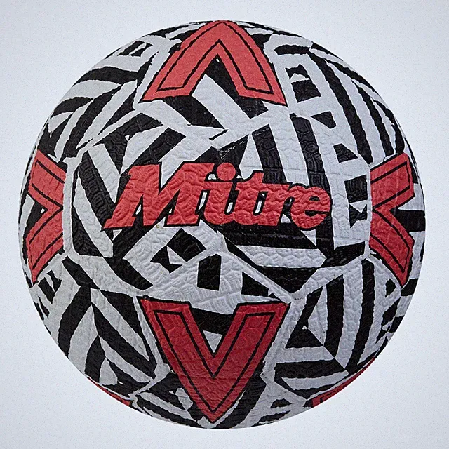 Mitre Unisex Recreation Soccer Ball - Durable Machine-Stitched 32-Panel Const...